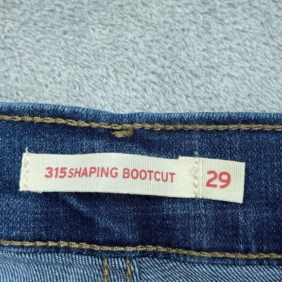 Levis Womens 315 Shaping Bootcut Jeans Dark Wash Size 29 d0411 - Picture 5 of 9